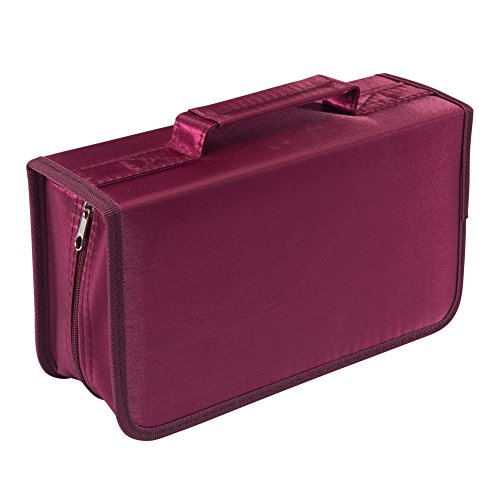 Product Cover 128 Capacity CD/DVD case Wallet, Storage,Holder,Booklet by Rekukos（Rose）
