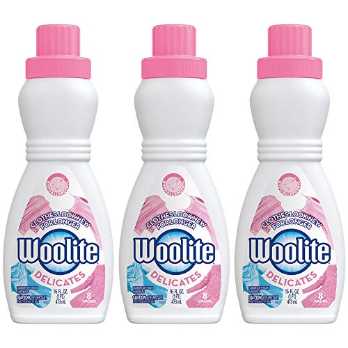 Product Cover Woolite Delicates Hypoallergenic Liquid Laundry Detergent, 16 fl oz Bottle, Hand & Machine Wash (Pack of 3)