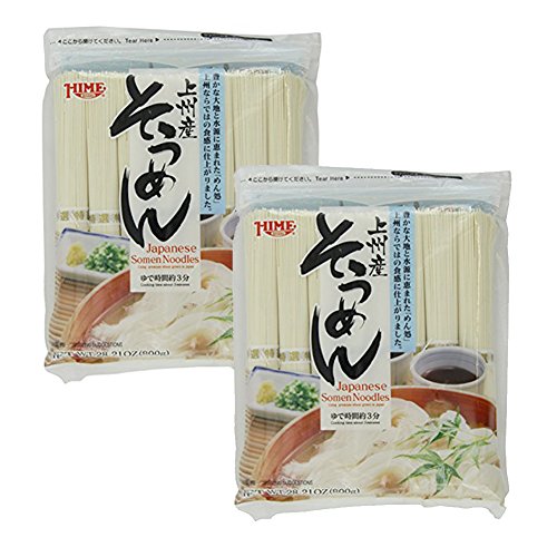Product Cover [ 2 Packs ] Hime Japanese Dried Somen Noodles, 28.21-Ounce