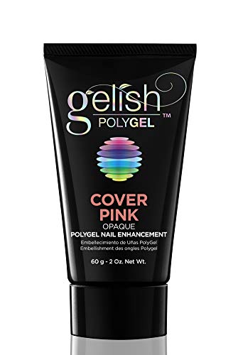 Product Cover Gelish PolyGel Professional Nail Enhancement Cover Pink Opaque Shade, 2 Ounces