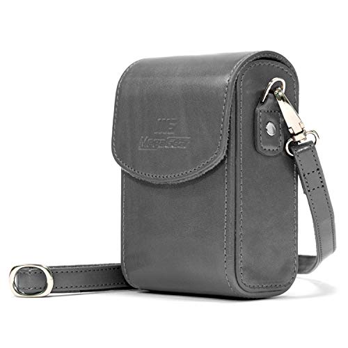 Product Cover MegaGear MG1217 Nikon Coolpix A1000, A900 Leather Camera Case with Strap - Gray