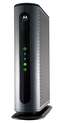 Product Cover MOTOROLA DOCSIS 3.1 Cable Modem, 6 Gbps Max Speed. Approved for Comcast Xfinity Gigabit, Cox Gigablast, and More (Model MB8600)