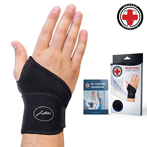Product Cover Doctor Developed Premium Copper Lined Wrist Support/Wrist Strap/Wrist Brace/Hand Support [Single]& Doctor Written Handbook- Suitable for Both Right and Left Hands