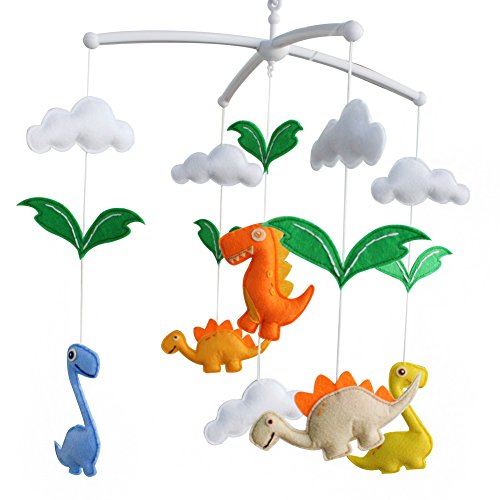 Product Cover Baby Toys, [Dinosaur] Rotatable Crib Mobile, Creative Decor, Colorful