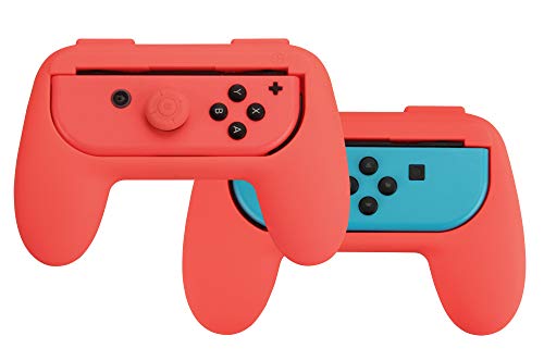 Product Cover AmazonBasics Grip Kit for Nintendo Switch Joy-Con Controllers - Red