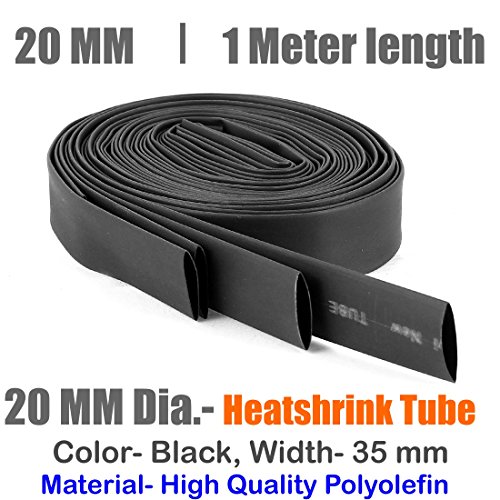 Product Cover G&S 20Mm Black Polyolefin Heatshrink-Tube (1 Meters) Sleeve