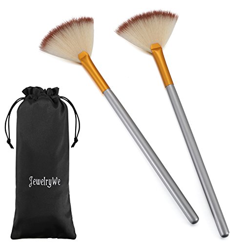 Product Cover JewelryWe Pack of 2 Fan Mask Brushes Acid Applicator for Glycolic Peel/Masques, for Xmas