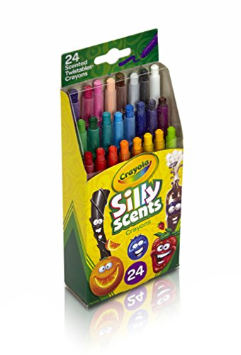 Product Cover Crayola Silly Scents Twistables Crayons, 24 Classic Crayola Colors Non-Toxic Art Tools for Kids 3 & Up, Scented Self-Sharpening No Mess Twist-Up Crayons, Great for Kids Classrooms or Preschools