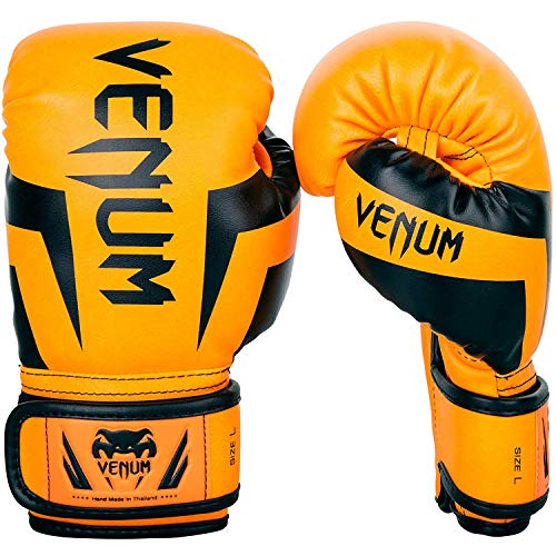 Product Cover Venum Kids Elite Boxing Gloves, Neo Orange, Medium (6-8 Years)
