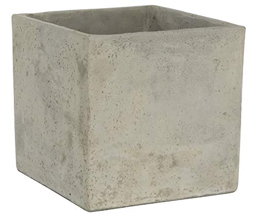 Product Cover Classic Home and Garden 3/0935/1 ConSq Natural Cement Square Planter 8 inch, 8