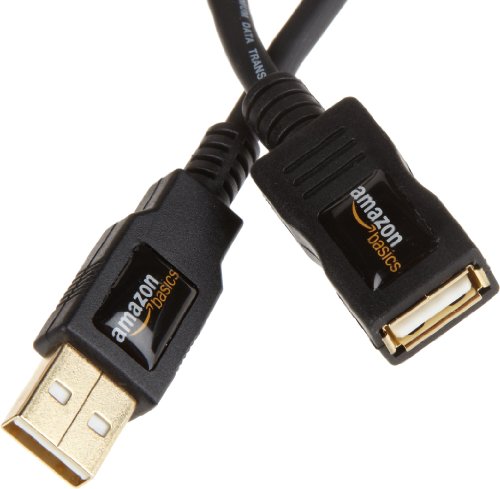 Product Cover AmazonBasics USB 2.0 Extension Cable - A-Male to A-Female Cord, 6.5 Feet (2 Meters), 10-Pack