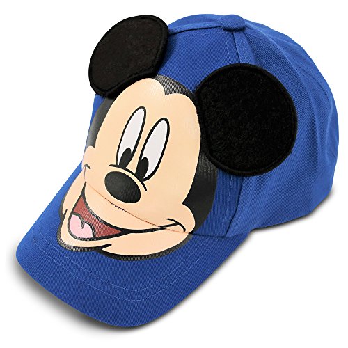 Product Cover Disney Little Boys Mickey Mouse Cotton Baseball Cap, Blue, Age 4-7