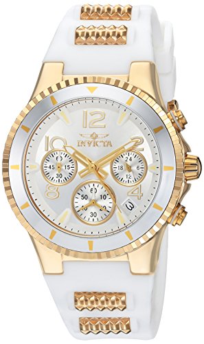 Product Cover Invicta Women's BLU Quartz Watch with Silicone Strap, White, 24 (Model: 24187)
