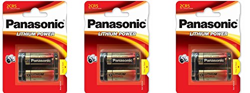 Product Cover 3 Panasonic 2CR5 6-Volt Photo Lithium Cylinder Batteries 2CR5M
