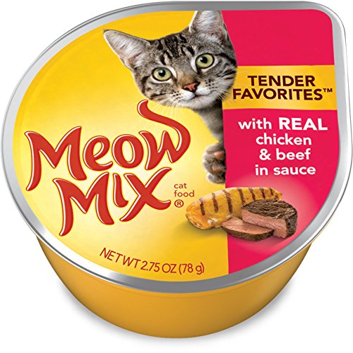 Product Cover Meow Mix Tender Favorites Wet Cat Food, 2.75 Ounce Cups (Pack of 12)