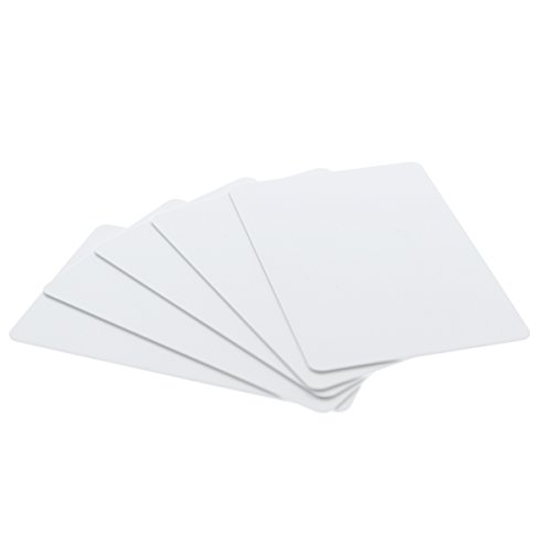Product Cover Bulk 500 Pack - Premium Blank PVC Cards for ID Badge Printers - Graphic Quality White Plastic CR80 30 Mil (CR8030) by Specialist ID - Compatible with Most Photo ID Badge Printers (White)