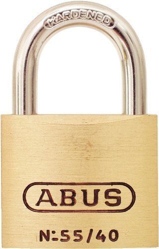 Product Cover ABUS 55/40 B KD 1.5-Inch All Weather Solid Brass with Hardened Steel Shackle Keyed Different Padlock - 2 Pack