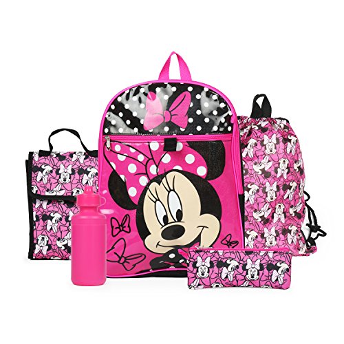Product Cover Ralme Disney Minnie Mouse Pink Backpack Back to School 5 Piece Essentials Set