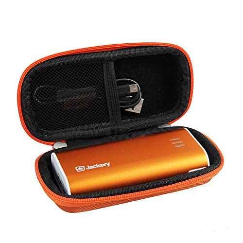 Product Cover Hermitshell Hard EVA Travel Orange Case fits Jackery Portable Travel Charger Bar 6000mAh Power Outdoors Pocket-Sized Ultra Compact External Battery Power Bank