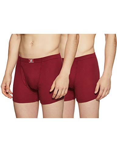 Product Cover Hanes Men's Cotton Trunks (Pack of 2) (8907686087788_C001-006-P2_X-Large_Wine)