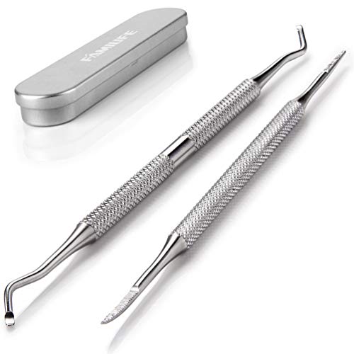 Product Cover FAMILIFE L07 100% Stainless Steel Ingrown Toenail File and Lifter Double Sided with Storage Case (Ingrown Toenail File)