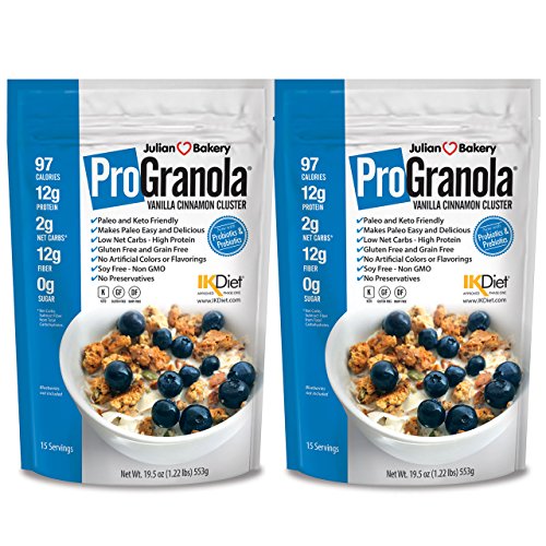 Product Cover ProGranola 12g Protein Cereal Vanilla Cinn (Paleo : Low Net Carb : Gluten Free : Grain Free) (2 Pack)