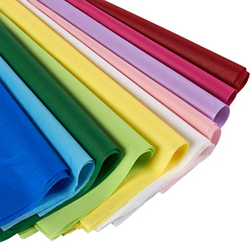 Product Cover Juvale Tissue Paper Gift Wrap in Bulk 120 Pack - Assorted Colors - Perfect for Gift Bags, DIY Crafts, Holidays, Christmas, Birthdays, 19.7 x 26 in.