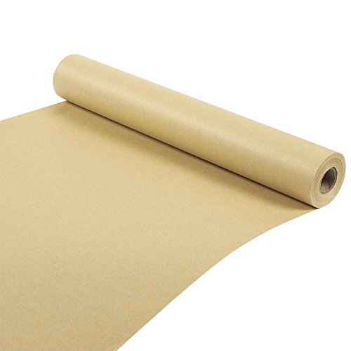 Product Cover Kraft Paper Roll - 100-Feet Jumbo Value Pack, Brown Paper Packing Roll - Ideal for Art, Craft, Gift, Postal, Shipping, Wrapping, Floor Covering, Table Runner - 17.5 x 1200 Inches