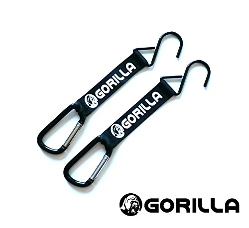Product Cover GORILLA Fence Hooks - for Baseball/Softball Equipment, Bat Bags, Tennis Bags, Water Bottle, Ect. (2 Pack)