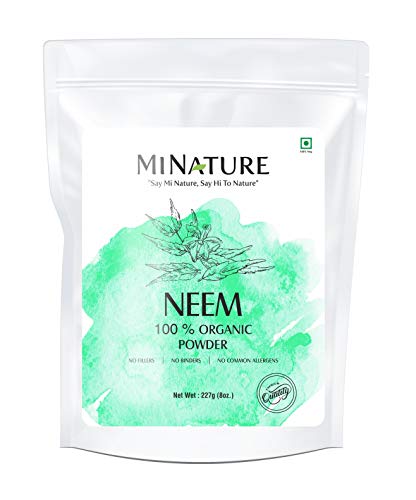 Product Cover Natural Neem Powder (Azardirachta Indica) 227 Gram (0.5 lb) Non GMO supplements for glowing skin, hair, nails, supports digestion, anti-oxidant, supports healthy blood sugar, cholesterol, more