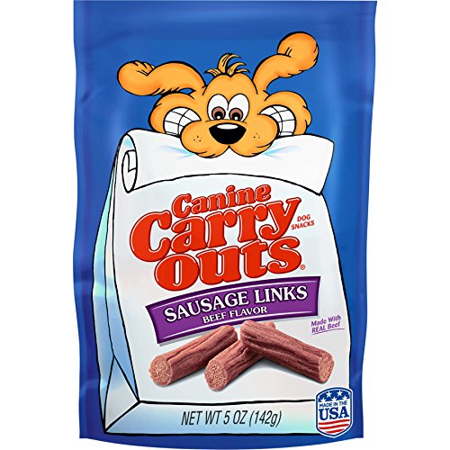 Product Cover Canine Carry Outs Sausage Links Beef Flavor Dog Snacks, 5 Oz