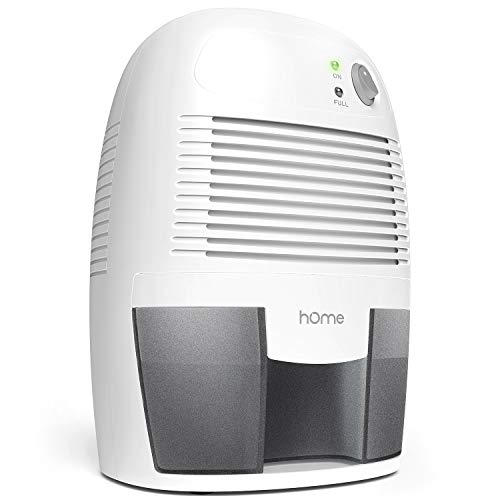 Product Cover hOmeLabs Small Space Dehumidifier with Auto Shut-Off - Quietly Extracts Moisture to Reduce Odor and Allergies from Mold and Mildew - Compact and Portable, Ideal for Bedrooms, Bathrooms and Closets