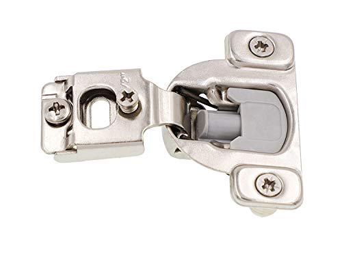 Product Cover DECOBASICS Face Frame Cabinet Cupboard Door Hinges (50-Pack), ½ Inch Overlay. Quiet Soft Close Technology with Built-in Dampers. 3-Way Adjustability for Easy Installation. Heavy Duty Steel.