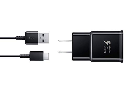 Product Cover Samsung EP-TA20JBEUGUS Fast Charge USB-C 15W Wall Charger for Galaxy Note 8, 9, Galaxy S8, S8+, S9, S9+, S10, S10+, S10E Inbox Replacement - Retail Packaging - Black