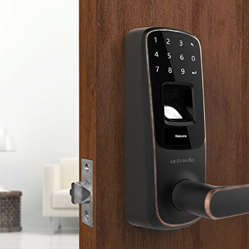 Product Cover Ultraloq UL3 Fingerprint and Touchscreen Keyless Smart Lever Door Lock (Aged Bronze)