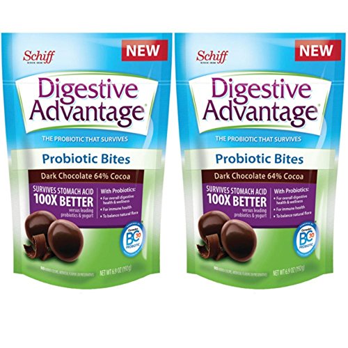 Product Cover Digestive Advantage Dark Chocolate Probiotic Bites, 6.9 oz (Pack of 2)