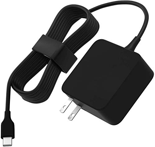 Product Cover 45W Type C AC Charger Adapter for Dell Chromebook 5190 11 Laptop Power Supply Cord
