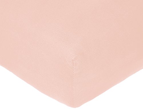 Product Cover Pinzon 300 Thread Count Organic Cotton Crib Sheet Baby Bedding, Blush Pink
