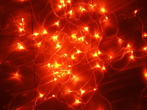 Product Cover Orange String Lights, 164FT/50M 300 LED Orange Lights,8Modes, BLINGSTAR UL Certified Fairy Ambiance Lighting for Wedding,Party,Garden,Patio,Yard,Home,Parties, Halloween