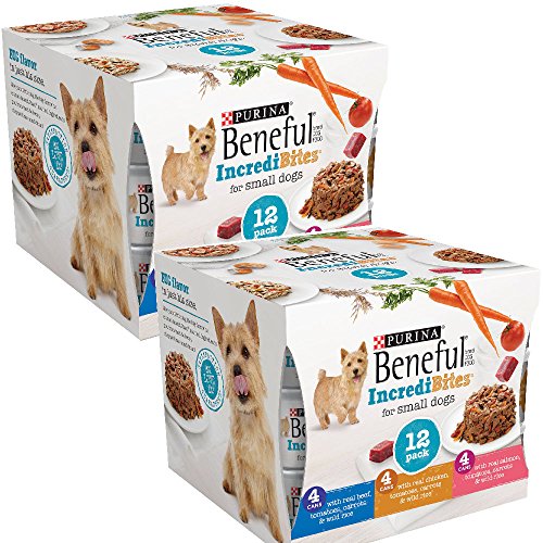 Product Cover Beneful IncrediBites (Beef, Chicken, & Salmon Variety Pack) - Wet Dog Food - 3oz cans