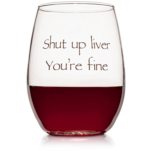 Product Cover Wedding Wine Gift - Funny Stemless wine glass (15 oz) - Great for Bachelorette Parties - Unique Wine Glasses - Restaurant Quality for Red or White Wine - A fun Gift for Any Wine Lover