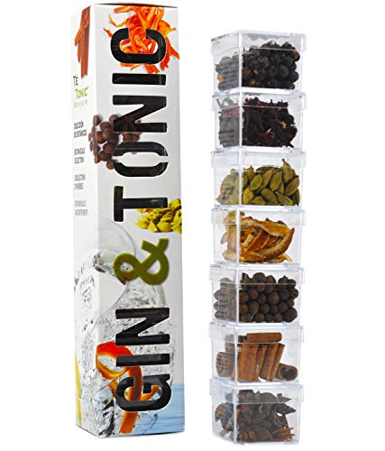 Product Cover Te Tonic Gin And Tonic Infusions Kit, 7 Gin Botanicals Kit To Garnish Your Cocktail - Ideal Gift For Gin Lovers