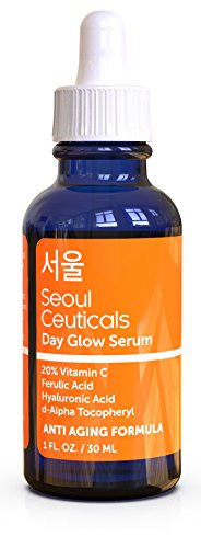Product Cover Korean Skin Care K Beauty - 20% Vitamin C Hyaluronic Acid Serum + CE Ferulic Acid Provides Potent Anti Aging, Anti Wrinkle Korean Beauty 1oz