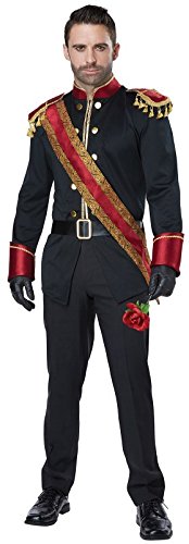 Product Cover California Costumes Men's Dark Prince Adult Man Costume, black/burgundy, Extra Large