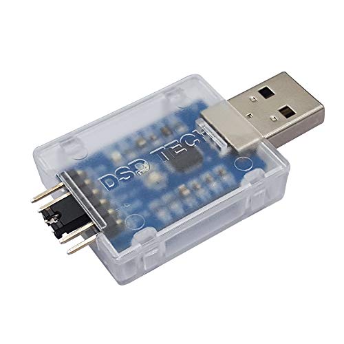 Product Cover DSD TECH USB to TTL Serial Converter CP2102 with 4 PIN Dupont Cable Compatible with Windows 7,8,10,Linux,Mac OSX