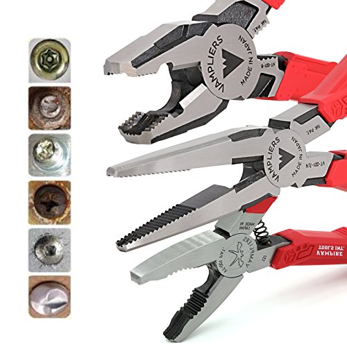 Product Cover VamPLIERS World's Best Pliers VT-001-S3F Rusted/Damage/Security Screw Extraction Pliers Best Holiday Christmas Gift Ideal for Corporate/Friends/Family, Makes the Best Gift (VT-001-S3F Set)
