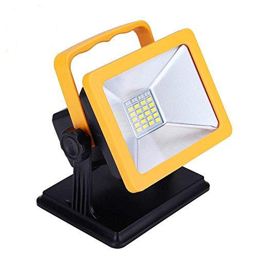Product Cover OYOCO Rechargeable LED Work Light with Magnetic Base 15W 6.5H Lighting Battery Powered Waterproof Spotlights Outdoor Camping Emergency Lights Floodlights with SOS Mode ( Yellow with magnetic base)