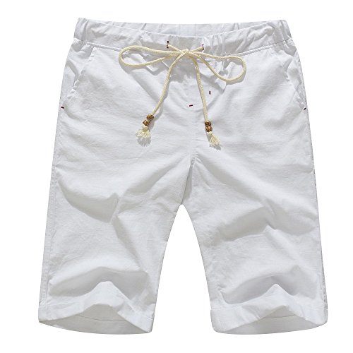 Product Cover Janmid Men's Linen Casual Classic Fit Short