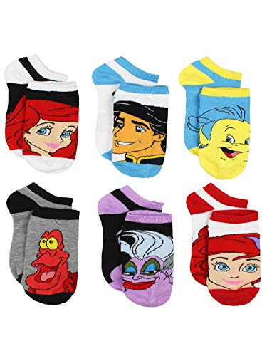 Product Cover The Little Mermaid Ariel Womens 6 pack Socks (9-11 (Shoe: 4-10), Little Mermaid Multi)