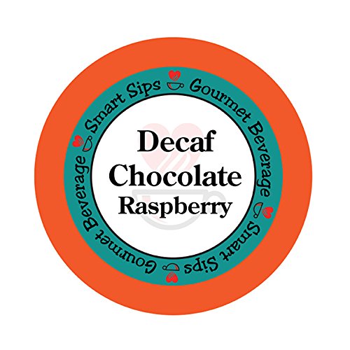 Product Cover Smart Sips, Decaf Chocolate Raspberry Flavored Coffee, 24 Count for All Keurig K-cup Machines, Decaffeinated Flavored Coffee